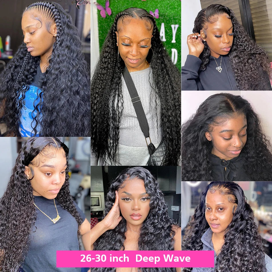 Finros Curly Bundles Human Hair Deep Wave Raw Hair Bundles Unprocessed Double Weft Brazilian Virgin Hair Extensions Weave