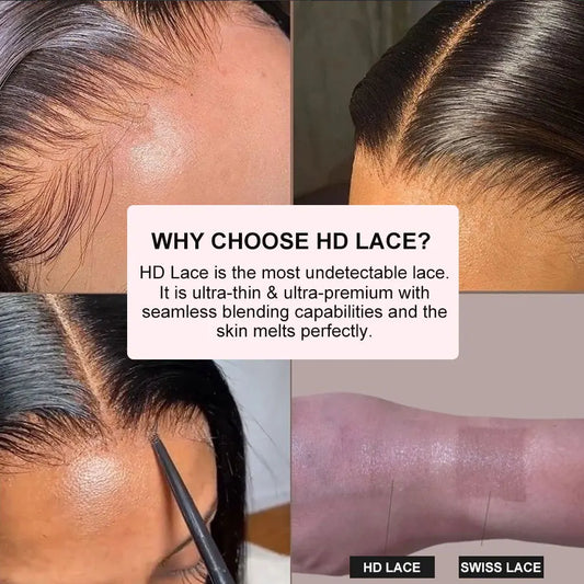 Eva Hair Glueless Wigs 7x7/6x6/5x5 HD Lace Closure Wigs Silk Straight Melt Skins Deep Part Ready to Go Human Hair Wig For Woman
