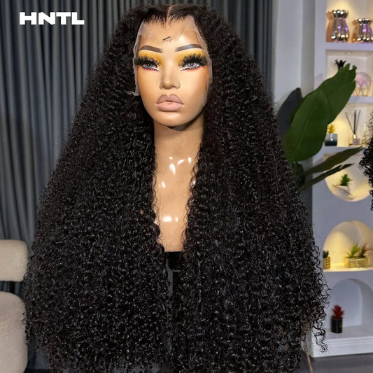 13x6 Lace Front Pixie Curly Glueless Wig 350 Density Ready to Wear 13x4 Kinky Curly Wig for Woman Natural Black Human Hair Wigs