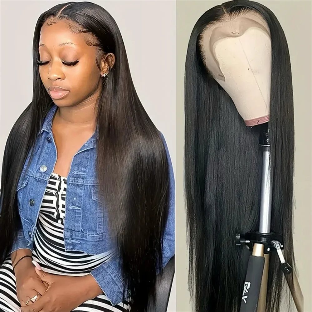 Wear and Go Glueless 13x4 HD Lace Front Wigs Vietnamese Raw Hair Bone Straight Wig Natural Brazilian Human Hair Wigs for Women