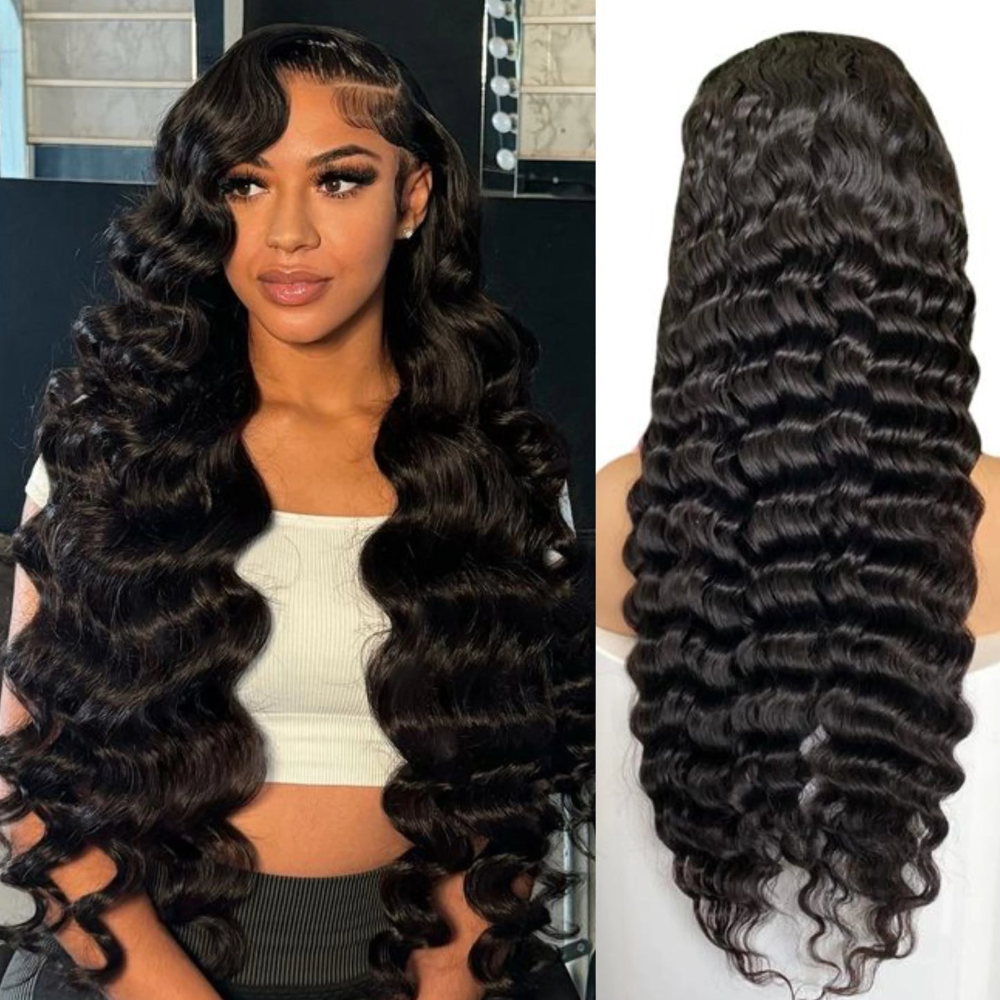 Wear and Go Glueless 13x4 HD Lace Front Wigs Vietnamese Raw Hair Bone Straight Wig Natural Brazilian Human Hair Wigs for Women