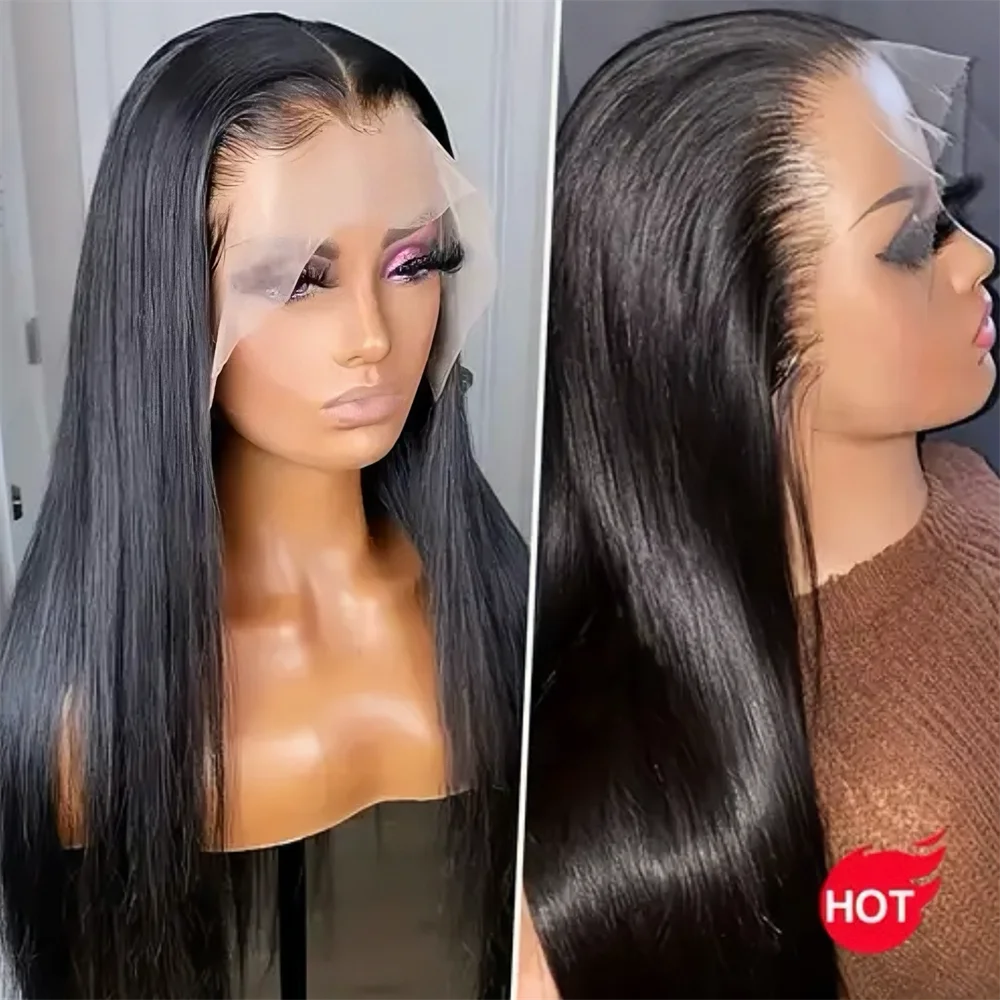 Wear and Go Glueless 13x4 HD Lace Front Wigs Vietnamese Raw Hair Bone Straight Wig Natural Brazilian Human Hair Wigs for Women