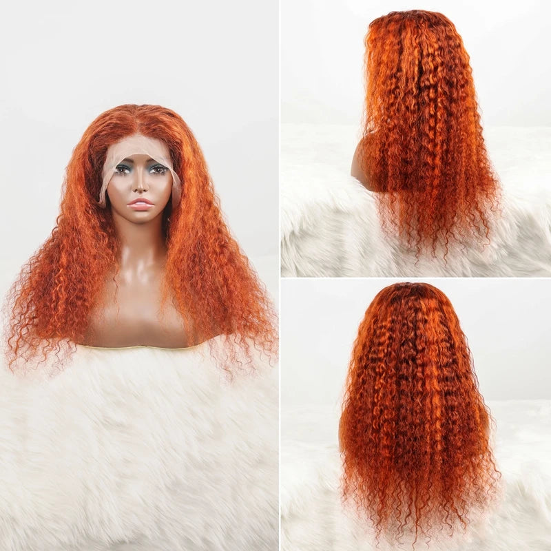 Deep Wave 13x6 Lace Frontal Human Hair Wigs Water Wave Frontal Wigs Pre Plucked Virgin Hair