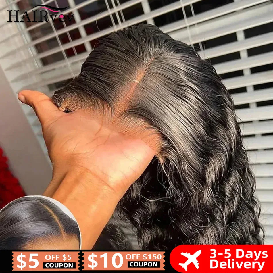 Ready To Wear Glueless Wigs Deep Wave 5x7 Lace Wigs Human Hair 13x4 13x6 HD Lace Frontal Wig Kinky Curly Wet And Wave For Women