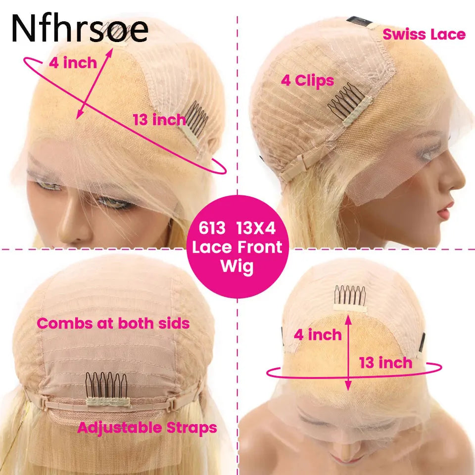 Cosplay Ombre Green Straight Short Bob Brazilian Human Hair Wig Purple Colored Transparent 13x4 HD Lace Frontal Wigs Pre Plucked