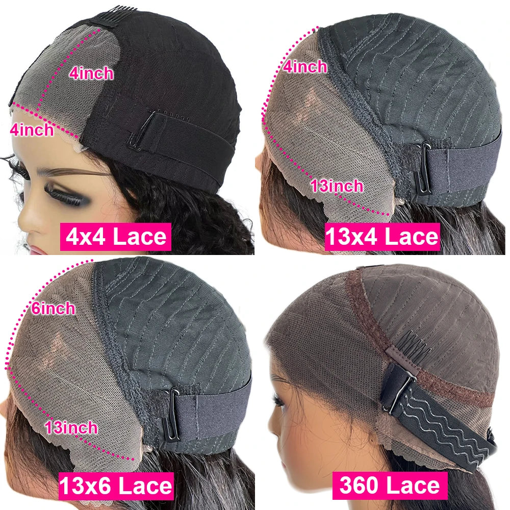 100% Real Human Hair Straight Glueless Color Wigs 7x7/7x5 HD Lace Frontal Wigs Human Hair Pre Plucked 300/400 Density For Women