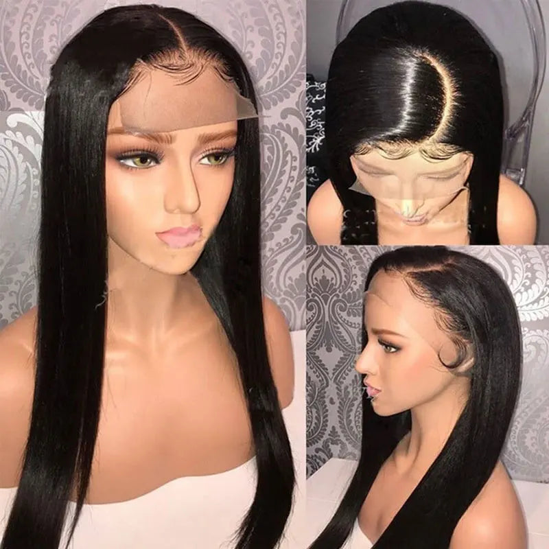 Silk Base Full Lace Wigs Silky Straight Human Hair Silk Top Lace Wigs Pre Plucked 150% Destiny Durable Full Head Whole Lace Wigs