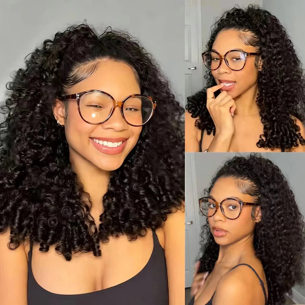 Burmese Curly Lace Front Wig 13x6 Lace Front Wig 100% Human Hair for Black Women Brazilian Pre Plucked Lace Front Curly Wigs