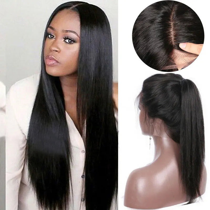 Silk Base Full Lace Wigs Silky Straight Human Hair Silk Top Lace Wigs Pre Plucked 150% Destiny Durable Full Head Whole Lace Wigs