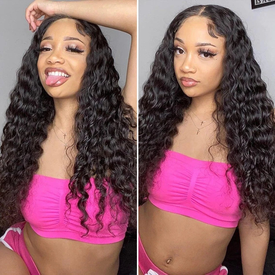 Loose Deep Wave 13x6 Hd Lace Front Human Hair Wig For Women Raw Indian 5x5 Glueless Wig Human Hair Wigs On Clearance Sale
