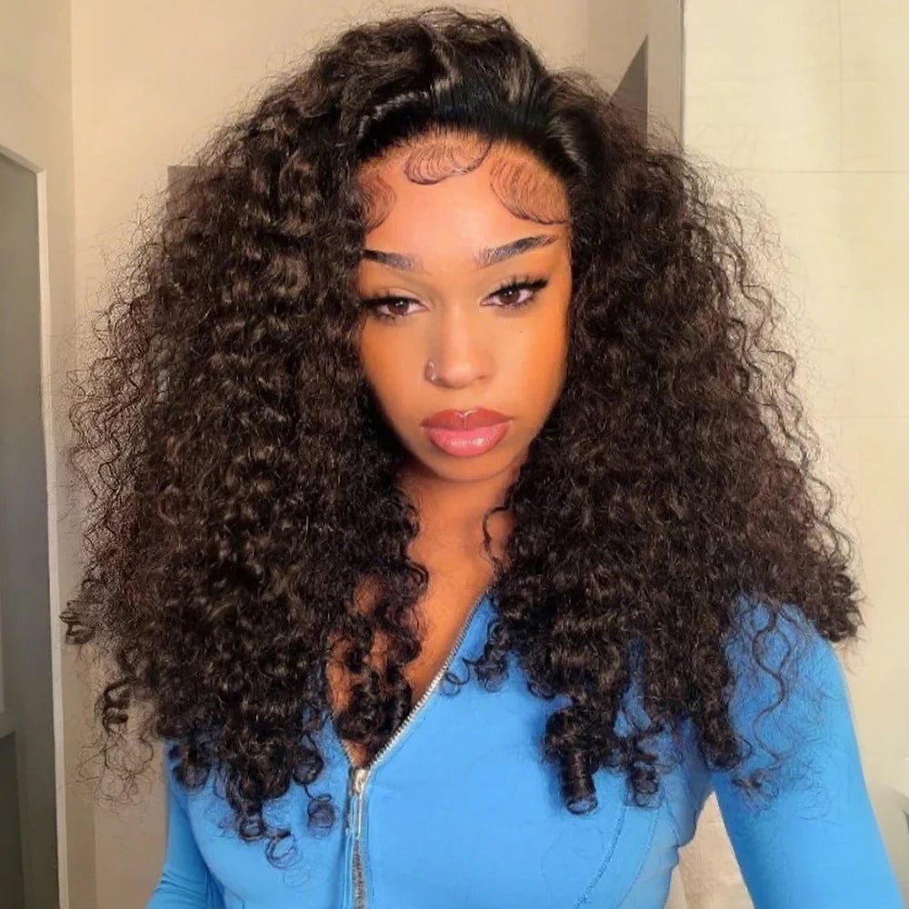 Burmese Curly Lace Front Wig 13x6 Lace Front Wig 100% Human Hair for Black Women Brazilian Pre Plucked Lace Front Curly Wigs