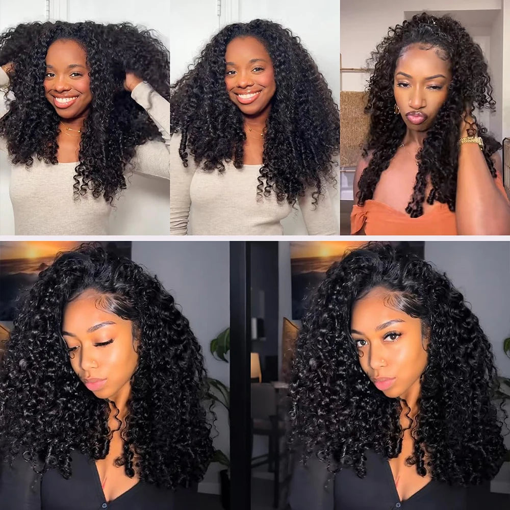 Burmese Curly Lace Front Wig 13x6 Lace Front Wig 100% Human Hair for Black Women Brazilian Pre Plucked Lace Front Curly Wigs