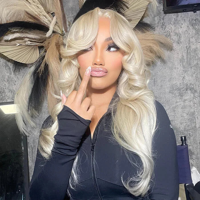 40 Inch 613 Blonde Body Wave 13x4 13x6 HD Transparent Lace Front Human Hair Wigs For Women Brazilian Lace Frontal Wig PrePlucked